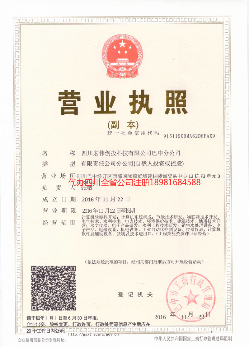 枣庄枣庄宏伟创投科技有限公司